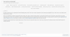 Desktop Screenshot of muslimanswers.net